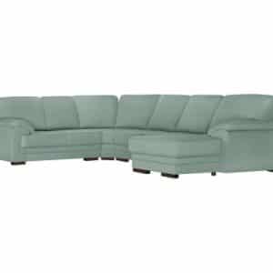 Casavola højrevendt U-sofa i polyester 322 x 257 cm - Blå