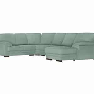 Casavola højrevendt U-sofa med sovefunktion i polyester 362 x 257 cm - Blå