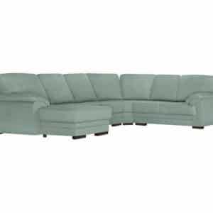 Casavola venstrevendt U-sofa med sovefunktion i polyester 362 x 257 cm - Blå