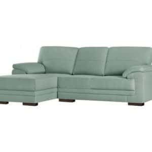 Casavola venstrevendt chaiselong sofa i polyester 238 x 165 cm - Blå