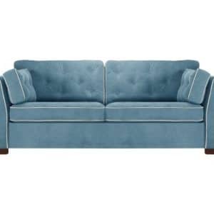 Frontini 3-personers sofa i velour B237 cm - Blå