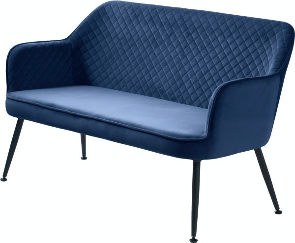 Berrie, Loungesofa, Læder by Unique Furniture (H: 80,5 cm. x B: 70,5 cm. x L: 128,5 cm., Blå)