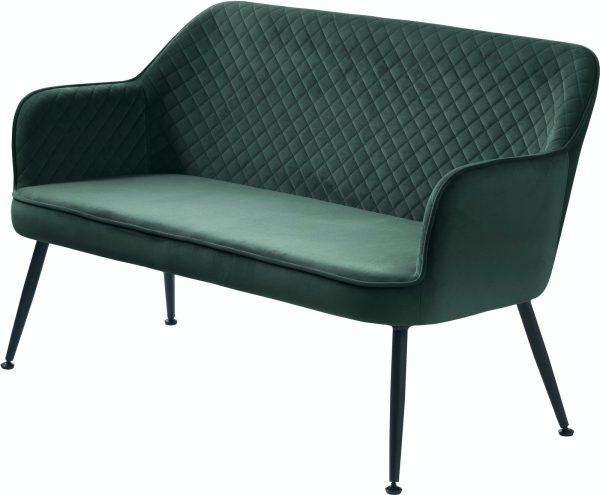 Berrie, Loungesofa, Læder by Unique Furniture (H: 80,5 cm. x B: 70,5 cm. x L: 128,5 cm., Grøn)