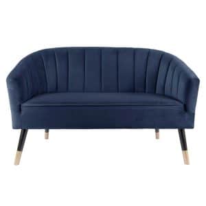 Sofa i blå velour