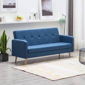 Sofa stof blå
