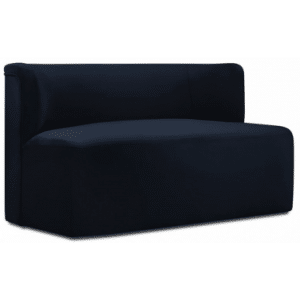 Cliff 2-personers sofa i velour B130 cm - Blå