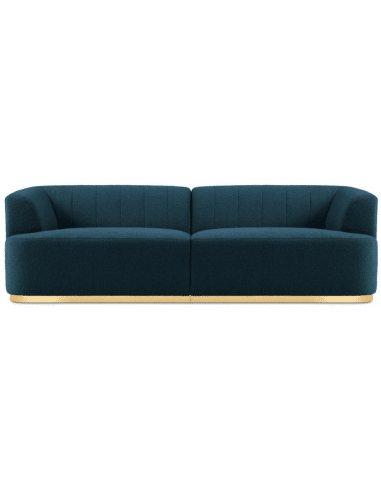 Goct 3-personers sofa i bouclé B240 cm - Guld/Blå