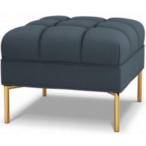 Karoo puf til sofa i polyester 60 x 60 cm - Guld/Blå