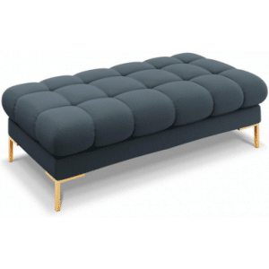 Mamaia puf til sofa i polyester 133 x 62 cm - Guld/Blå