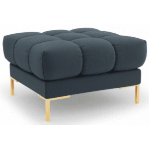 Mamaia puf til sofa i polyester 60 x 60 cm - Guld/Blå