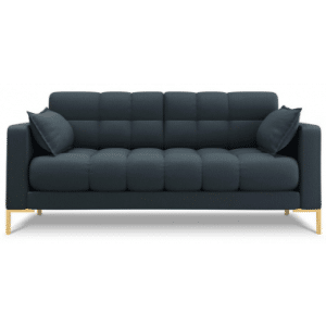 Mamaia 2-personers sofa i polyester B152 x D92 cm - Guld/Blå