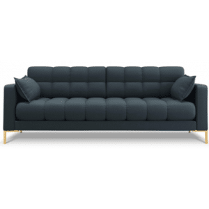 Mamaia 3-personers sofa i polyester B177 x D92 cm - Guld/Blå