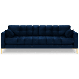 Mamaia 4-personers sofa i velour B217 x D92 cm - Guld/Blå