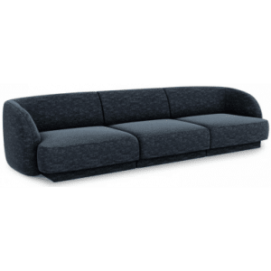 Miley 3-personers sofa i chenille B259 x D85 cm - Blå