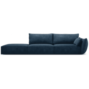 Kaelle venstrevendt 4-personers sofa i chenille B286 cm - Blå