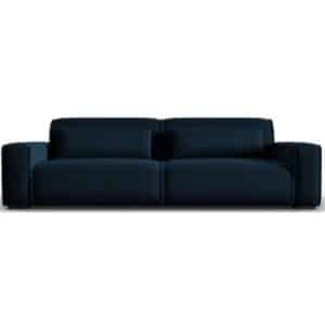 Lina 4-personers sofa i velour B248 cm - Blå