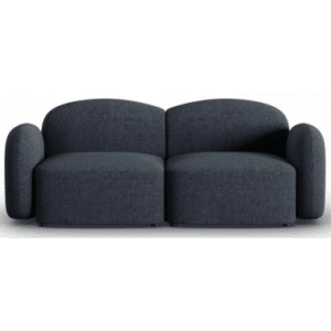 Blair 2-personers sofa i chenille B194 x D87 cm - Blå melange
