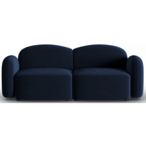 Blair 2-personers sofa i velour B194 x D87 cm - Blå