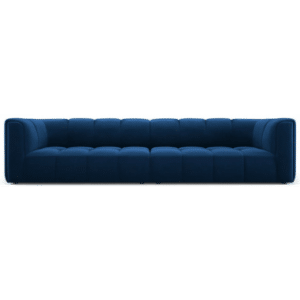 Serena 4-personers sofa i velour B286 x D96 cm - Blå