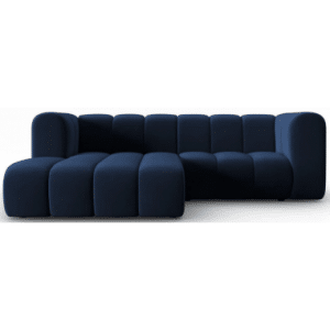 Lupine venstrevendt chaiselong sofa i velour B228 x D175 cm - Blå