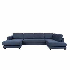 MAINE U-sofa - Brego 86 blå - højrevevndt