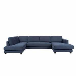 MAINE U-sofa - Brego 86 blå - venstrevendt