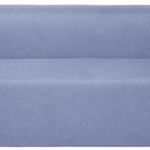 Lagoon, 3-Personers sofa, blå, H70x90x240 cm, stof