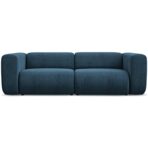 Ekahi 3-personers modulsofa i chenille B228 cm - Blå