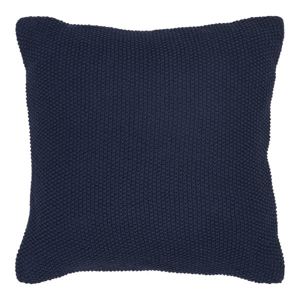 HOUSE NORDIC Santos pyntepude, kvadratisk - mørkeblå genanvendt bomuld (45x45)