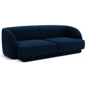 Miley 2-personers sofa i velour B184 x D85 cm - Blå