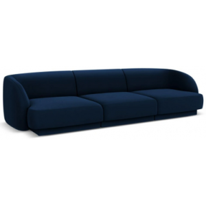 Miley 3-personers sofa i velour B259 x D85 cm - Blå