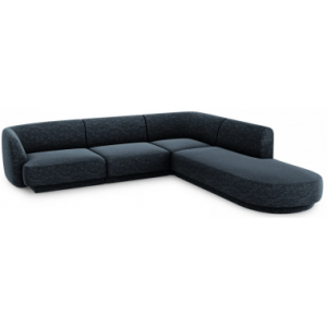 Miley højrevendt chaiselong sofa i chenille B252 x D220 cm - Blå
