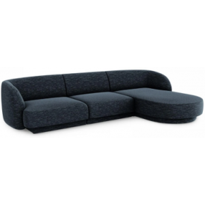 Miley højrevendt chaiselong sofa i chenille B259 x D155 cm - Blå
