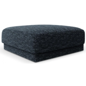 Miley puf til sofa i chenille B85 x D85 cm - Blå