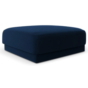 Miley puf til sofa i velour B85 x D85 cm - Blå