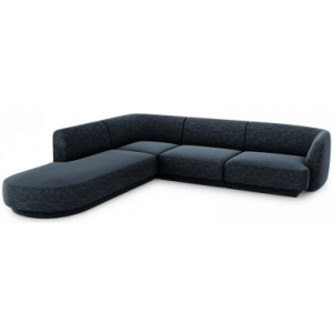 Miley venstrevendt chaiselong sofa i chenille B252 x D220 cm - Blå