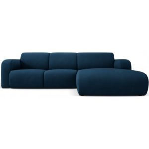 Molino højrevendt chaiselongsofa i polyester B250 x D170 cm - Blå