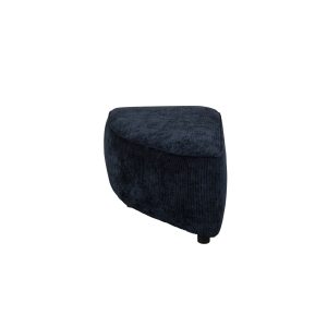 ZUIVER Hunter Sofa element Pie Puf, Venstre - navy fløjl og plast