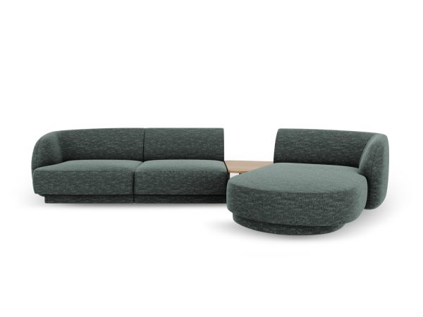 MICADONI Højre modulsofa, "Miley", 3 sæder, 300x145x70