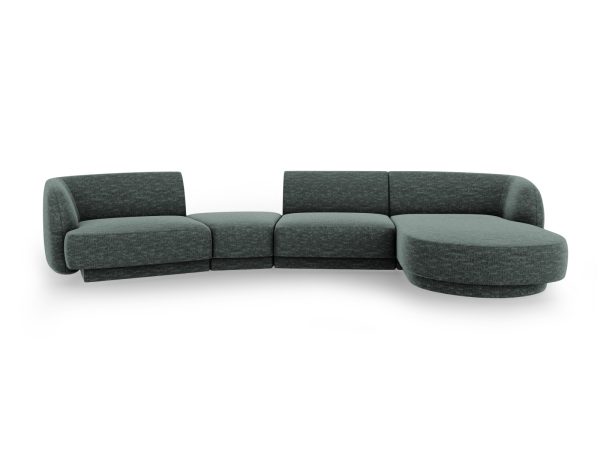 MICADONI Højre modulsofa, "Miley", 4 sæder, 320x132x70