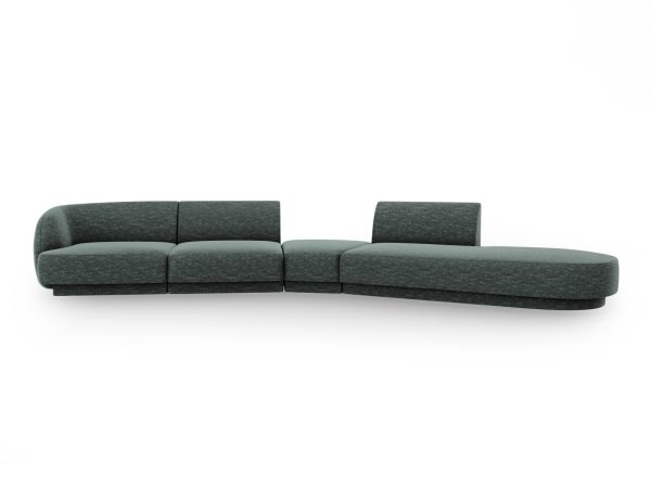 MICADONI Højre modulsofa, "Miley", 5 sæder, 372x160x70