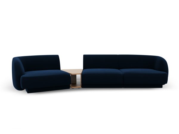 MICADONI Velvet Left Modular Sofa, "Miley", 3 sæder, 300x118x70