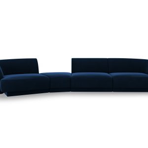 MICADONI Velvet Left Modular Sofa, "Miley", 4 sæder, 320x128x70