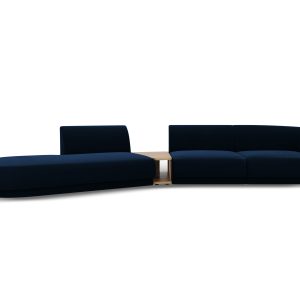 MICADONI Velvet Left Modular Sofa, "Miley", 4 sæder, 360x167x70