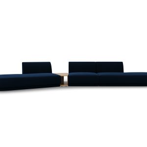 MICADONI Velvet Left Modular Sofa, "Miley", 5 sæder, 425x137x70