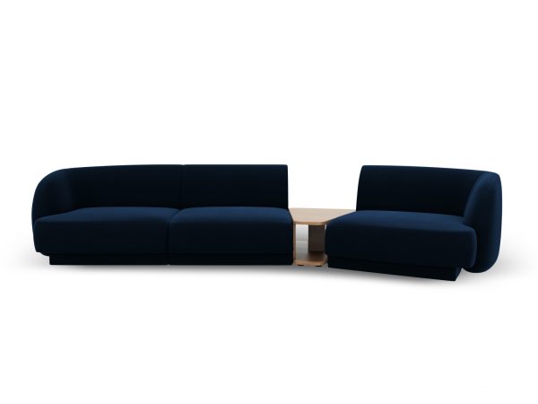 MICADONI Velvet Right Modular Sofa, "Miley", 3 sæder, 300x118x70