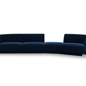 MICADONI Velvet Right Modular Sofa, "Miley", 4 sæder, 320x128x70