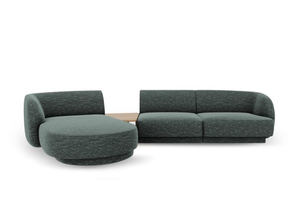 MICADONI Venstre modulsofa, "Miley", 3 sæder, 300x145x70