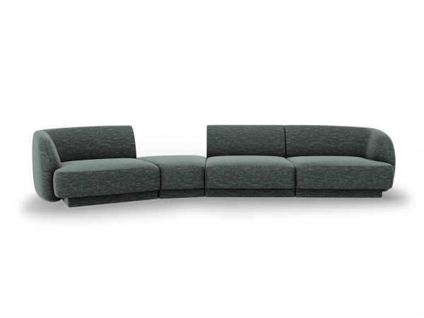 MICADONI Venstre modulsofa, "Miley", 4 sæder, 320x128x70
