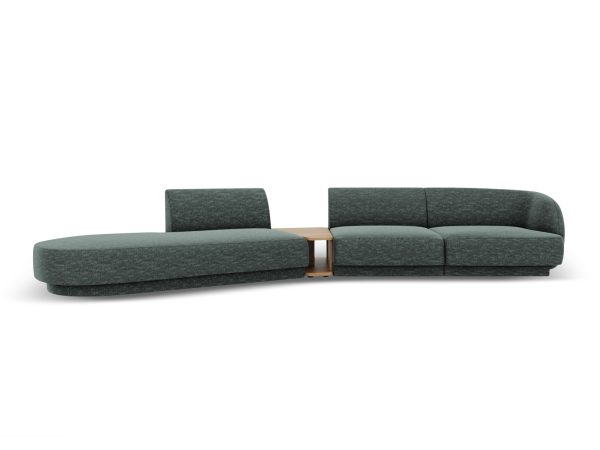 MICADONI Venstre modulsofa, "Miley", 4 sæder, 360x167x70